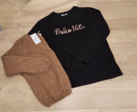 longsleeve dolce vita zwart (ruime maat)