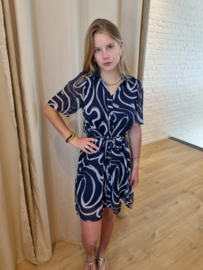 jurk met voile lila/wit JDYJENIFY