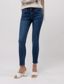 Toxik mediumhoge taille donker push up jeans H2595-3