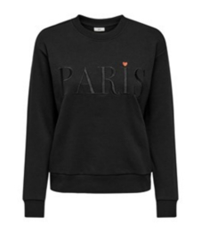 sweater Paris black heart JDY