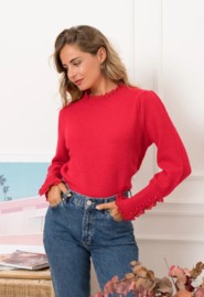 trui met frulletje rood