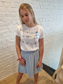 T-shirt hartjes blauw