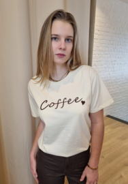 T-shirt coffee beige