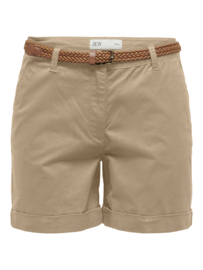 JDYCHICAGO CHINO SHORT met riem taupe