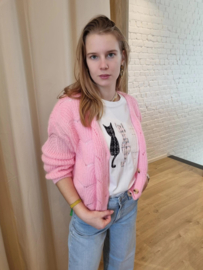 ajour cardigan babyroze