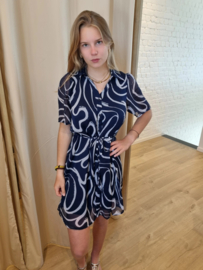jurk met voile lila/wit JDYJENIFY