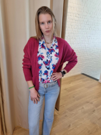 comfy cardigan diep fuchsia