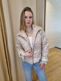 donsjasje lange mouw snoeproze - lichtroze - lichtblauw - beige - wit - munt - geel