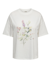 JDYNINNA S/S OVERSIZE PRINT TOP JRS bloemen