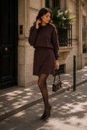 trui en rok set chocolat