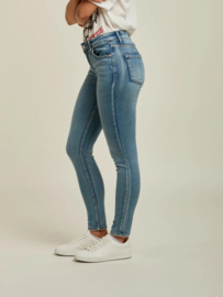 Toxik mediumhoge taille soft bleached raw jeans L21329-1