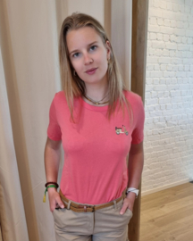 JDYMAY S/S PRINT TOP JRS koraal