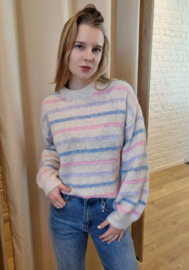 trui multi strepen pastel