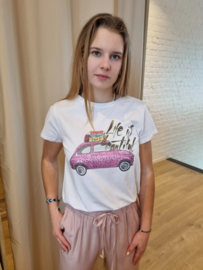 T-shirt auto fuchsia