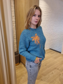 trui met palm groen