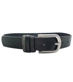 riem glitterdetails zwart