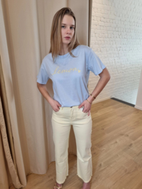 T-shirt lemon blauw
