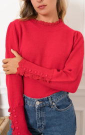 trui met frulletje rood