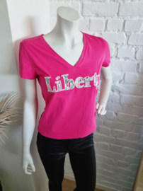 T-shirt liberty fuchsia