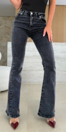 EB middelhoge taille bootcut grijs 098