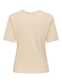 JDYMAY S/S PRINT TOP JRS beige