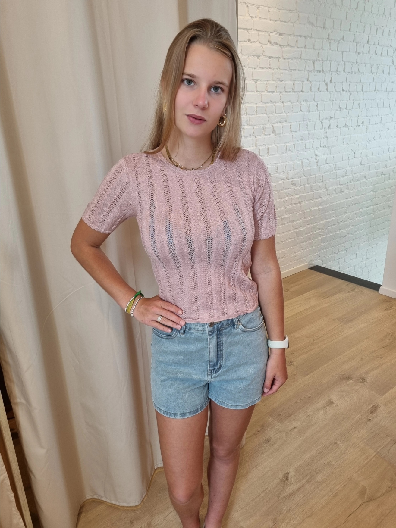 JDYBEAUTY 2/4 O-NECK PULLOVER KNT lurex oudroze