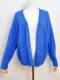 comfy cardigan diep blauw