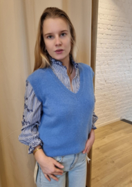 truitje zonder mouwen azuurblauw