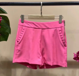 gekleed chino shortje fuchsia
