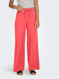 JDYSAY HW LINEN WIDE PANT WVN NOOS koraal