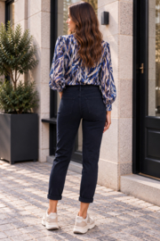 Toxik3 mom jeans  dark navy blue L20029-C35 💙