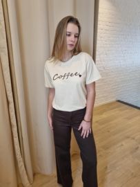 T-shirt coffee beige