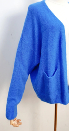 comfy cardigan diep blauw