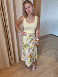 JDYADA HW MIDI SKIRT WVN
