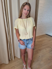losse tetra blouse lichtgeel