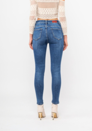 Toxik mediumhoge taille denimblauw L21147