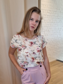 JDYTROYA LIFE S/S TOP WVN DIA
