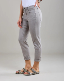 Toxik mom jeans lichtgrijs met strass L21295-3