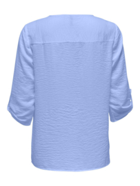 blouse met V-hals JDY hemelsblauw