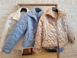 donsjasje lange mouw snoeproze - lichtroze - lichtblauw - beige - wit - munt - geel