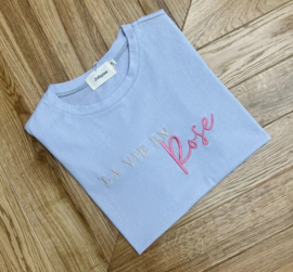 T-shirt la vie en roze lila