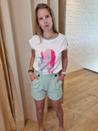 shortje met knoopjes smoke green JDYGEGGO