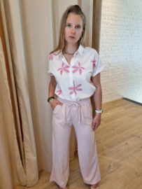 JDYSAY HW LINEN WIDE PANT WVN NOOS roze