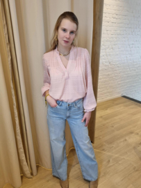 Hoge taille wide jeans JDY sunny light blue