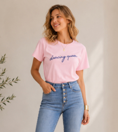 T-shirt dancing queen roze