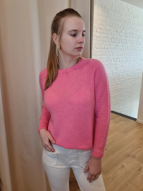 zachte trui alpacawol donkerroze