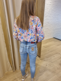 hemdje met bloemenprint katoen
