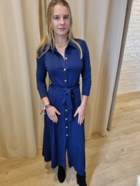 stretch hemdjurk marineblauw