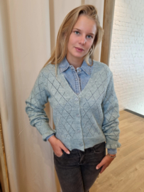 jeanshemd met strass