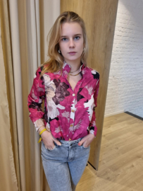 hemdje met fuchsia print